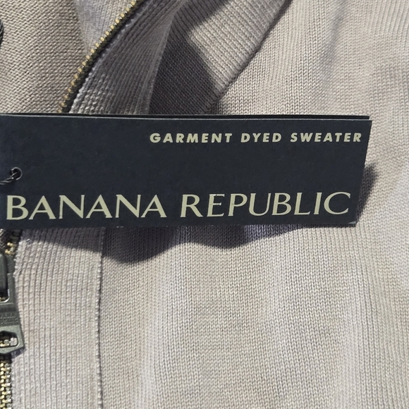 Banana Republic Mens Supima Mock Neck Knit Full Zip Sweater Jacket XL - Picture 8 of 9